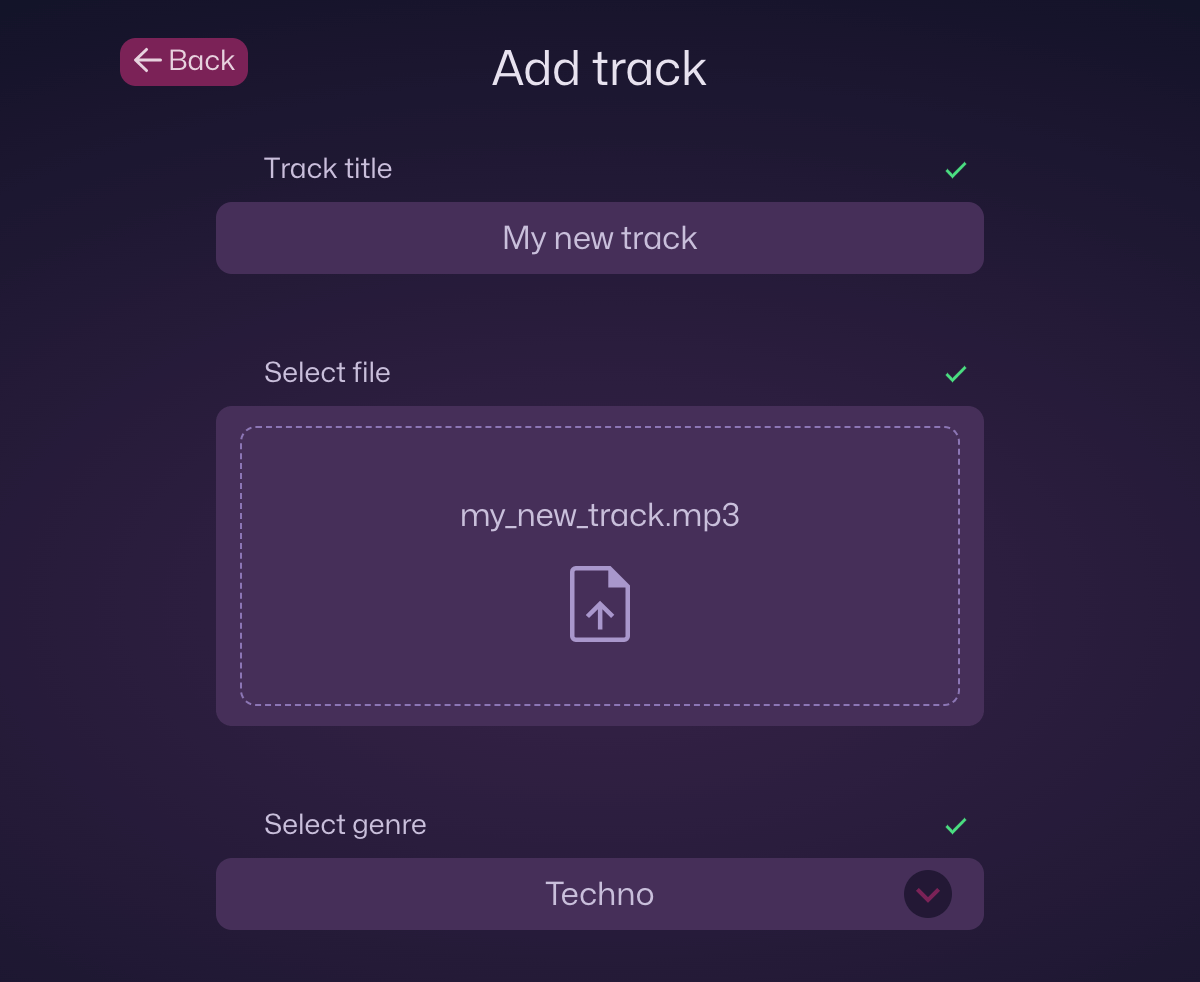 add track screenshot